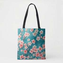 Cherry Blossom Wasserfarbener Traum Tasche