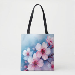 Cherry Blossom Wasserfarbener Traum Tasche
