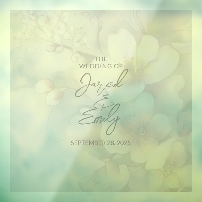 Cherry Blossom Wedding Banner Floor Decal Fensteraufkleber (Blatt 3)