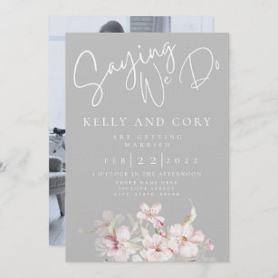 Cherry Blossom Wedding Einladung