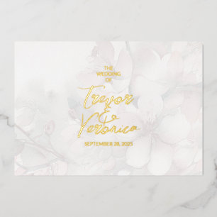 Cherry Blossom Wedding Folieneinladung