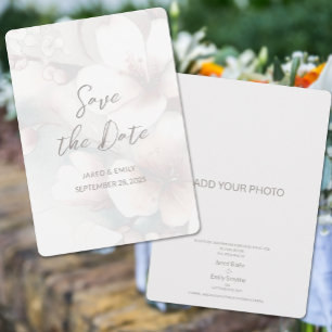 Cherry Blossom Wedding Foto Save the Date hinzufüg
