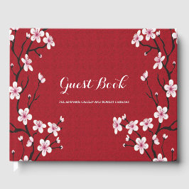 Cherry Blossom Wedding Gast Gästebuch