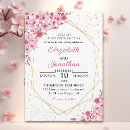 Cherry Blossom Wedding – Sakura Floral Wedding Einladung