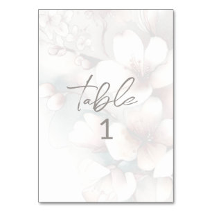 Cherry Blossom Wedding Tischnummer