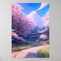 Cherry Blossom Weg zum traditionellen Gasthaus