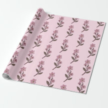 Cherry Blossom Wrapping Paper - rosa Muster