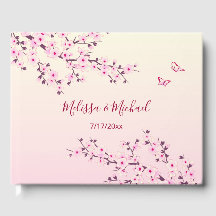 Cherry Blossom Zwei Schmetterlinge | Rosa