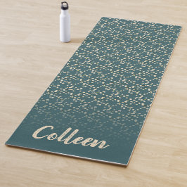 Cherry Blossoms Aquamarin / Ihr Name Yogamatte