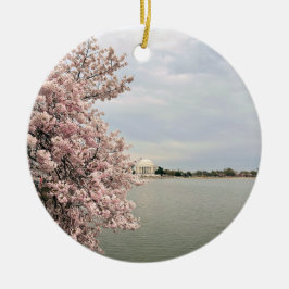 Cherry Blossoms at the Tidal Basin Keramik Ornament
