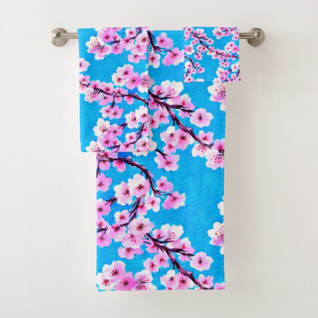 Cherry Blossoms Badhandtuch Set (Insitu)