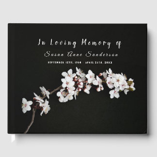 Cherry Blossoms Beerdigung-Gästebuch Gästebuch