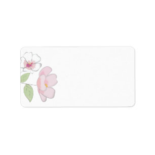 Cherry Blossoms Blank Address Labels Adressaufkleber