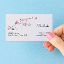 Cherry Blossoms Business Card Visitenkarte