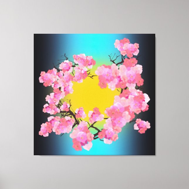 Cherry Blossoms Canvas Print Leinwanddruck (Vorderseite)