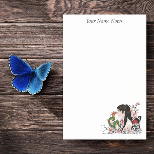 Cherry Blossoms Fairy Dragon Friendship Post-it Klebezettel