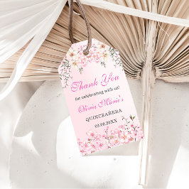 Cherry Blossoms Floral 16 . Geburtstag Geburtstag Geschenkanhänger