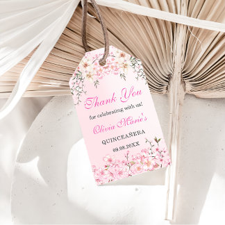 Cherry Blossoms Floral 16 . Geburtstag Geburtstag Geschenkanhänger