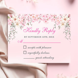 Cherry Blossoms Floral 16 . Geburtstag Geburtstag RSVP Karte