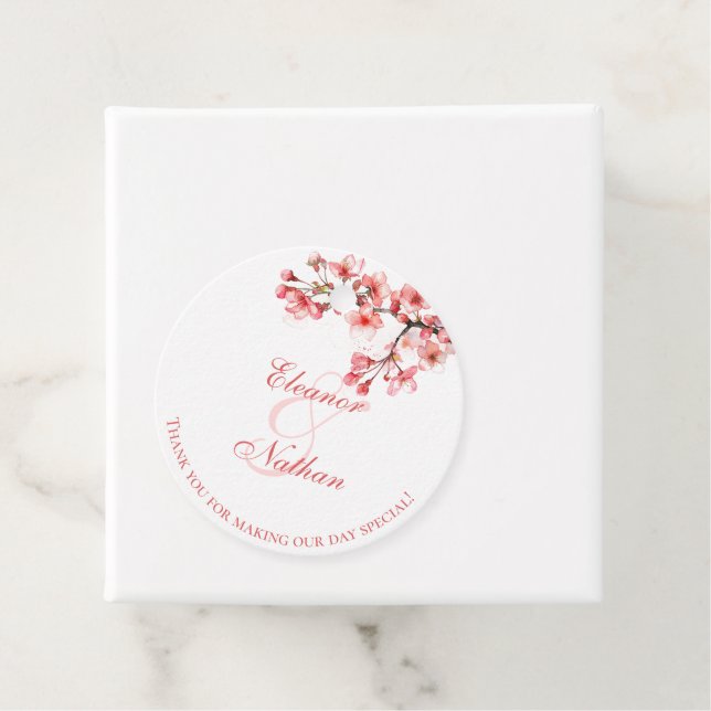 Cherry Blossoms Frühjahrssonne Geschenkanhänger (Beispiel)