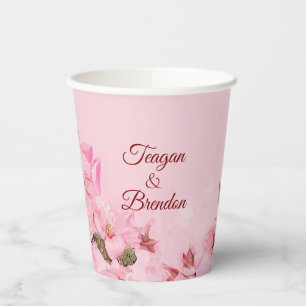 Cherry Blossoms Frühjahrssonne Pappbecher