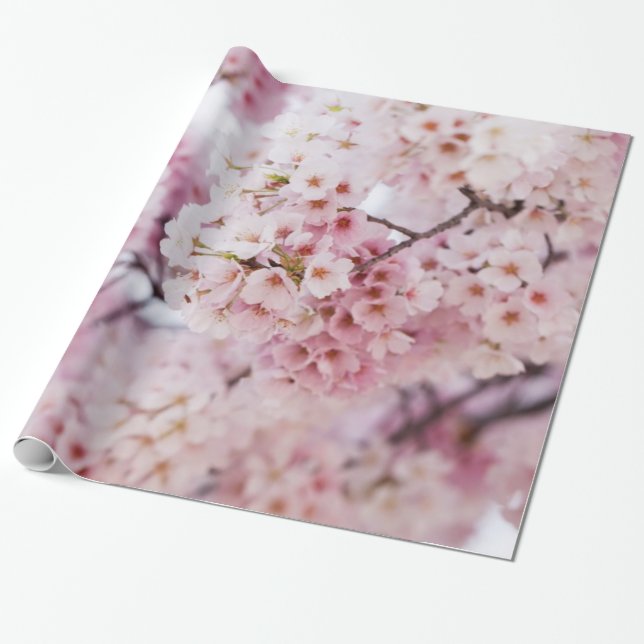 Cherry Blossoms Geschenkpapier (Ungerollt)