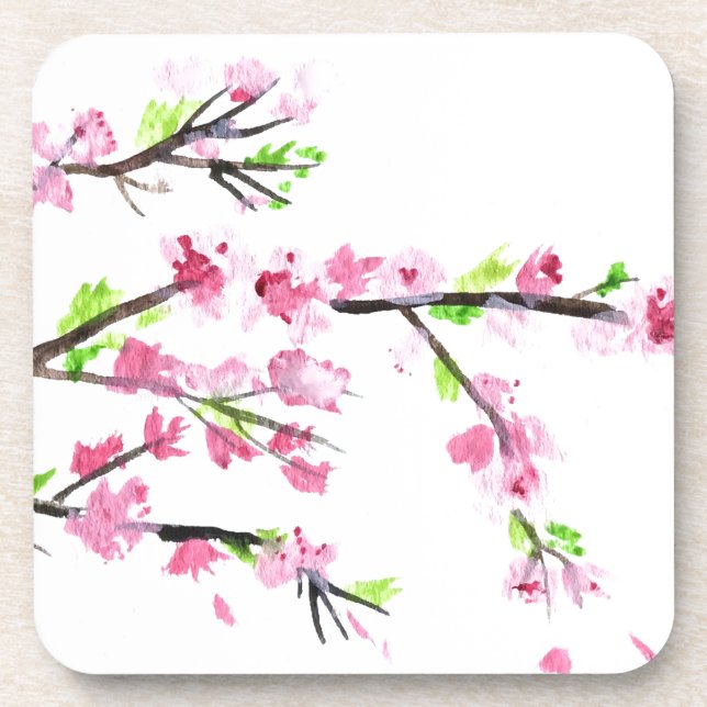 Cherry Blossoms Getränkeuntersetzer (Vorderseite)