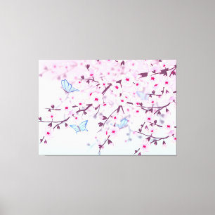 Cherry Blossoms Girly-Leinwand Leinwanddruck