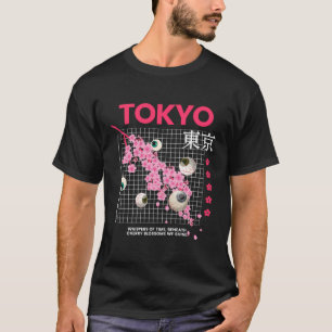 Cherry Blossoms Japanische Kunst Tokio Weidcore Ey T-Shirt