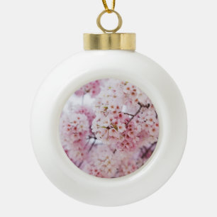 Cherry Blossoms Keramik Kugel-Ornament
