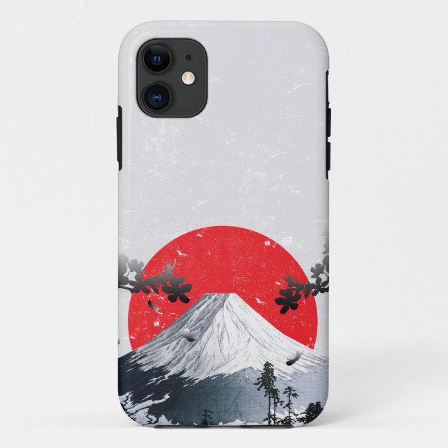 Cherry Blossoms Mount Fuji Japan Case-Mate iPhone Hülle (Rückseite)
