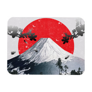 Cherry Blossoms Mount Fuji Japan Magnet