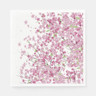 Cherry Blossoms Paper Napkins Serviette