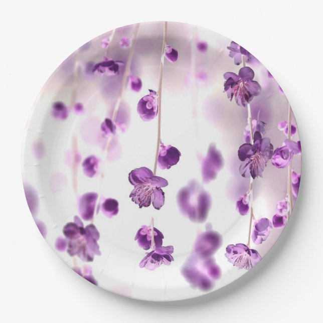 Cherry Blossoms Pappteller (Vorderseite)