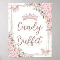 Cherry Blossoms Rose Gold Schmetterlinge Süßspeise