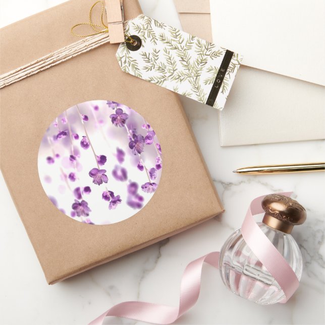 Cherry Blossoms Runder Aufkleber (Schenken)