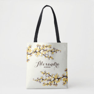 Cherry Blossoms Sakura Wedding Party Tasche (gelb)