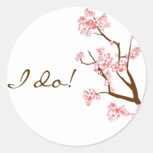 Cherry Blossoms Umschlag Aufkleber Stickers