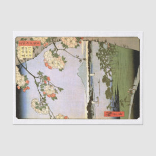 Cherry Blossoms von Edo, Hiroshige Seidenpapier