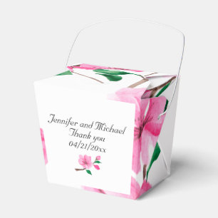 Cherry Blossoms Wedding Personalize Vielen Dank Geschenkschachtel