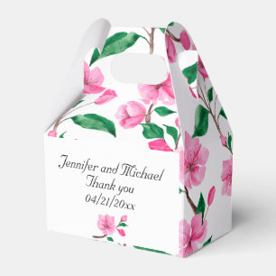 Cherry Blossoms Wedding Personalize Vielen Dank Geschenkschachtel