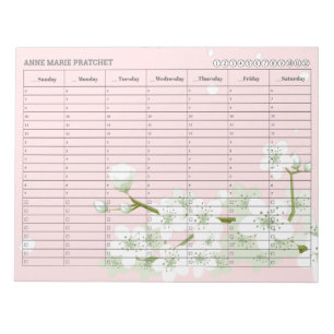 Cherry Blossoms Weekly Terminplan  Notizblock