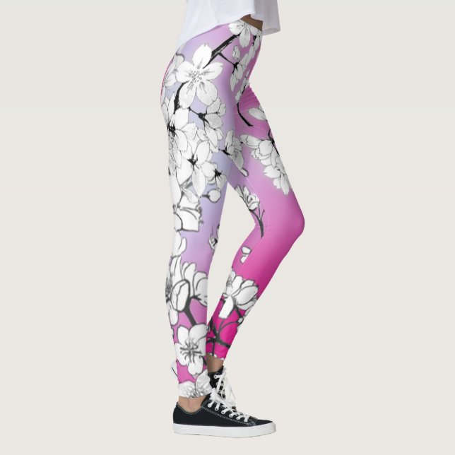 Cherry Blossoms Yoga | Haut | Sakura YOGA Leggings (Rechts)