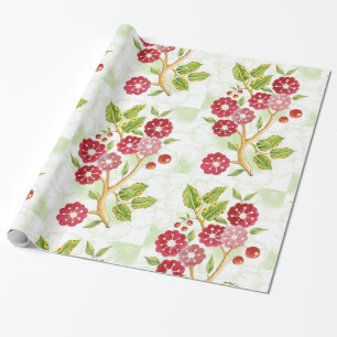 Cherry Blosson Design Wrapping Paper Geschenkpapier