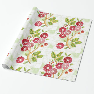 Cherry Blosson Design Wrapping Paper Geschenkpapier