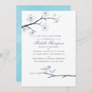 Cherry blüht Blütendusche Einladung