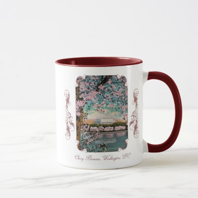 Cherry blüht Viktorianische Kaffee Tasse (Rechts)