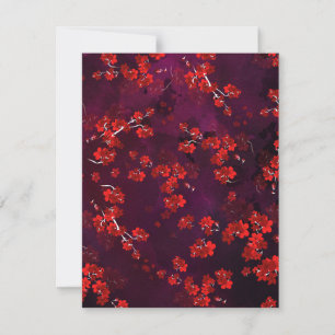 Cherry Blume 3 Mitteilungskarte