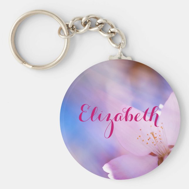 Cherry Blume Himmlische Persönlichkeit Schlüsselanhänger (Vorne)