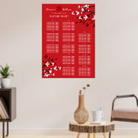 Cherry Blüten Double Xi Asian Wedding Chart